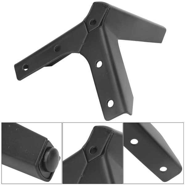 4 stk. 12 cm/4,7 tommer flyformet jernmøbler sofa tebord seng tv-skab fødder ben sort