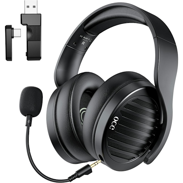 Pelikuulokkeet Dual Wireless Lossless 2.4G Bluetooth - Irrotettava Mikrofoni 50mm Kaiuttimet - PC:lle, PS4:lle, PS5:lle, Älypuhelimelle, MacBookille TA 2000 Gamingheadset