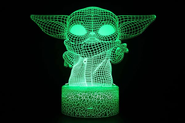 3D Illusion Star-Wars Natlampe 16 Farveskiftende Nat