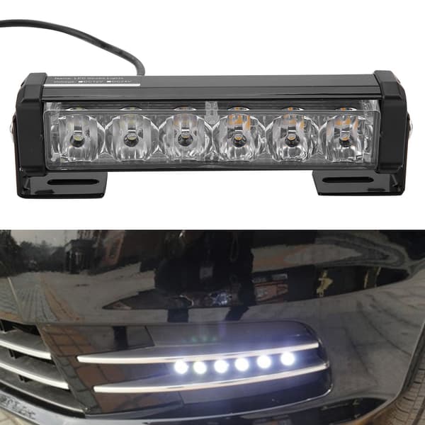 DC 12V Tehokas 6 LED Auton Vilkku Hätävaroitinvalo Kytkimellä