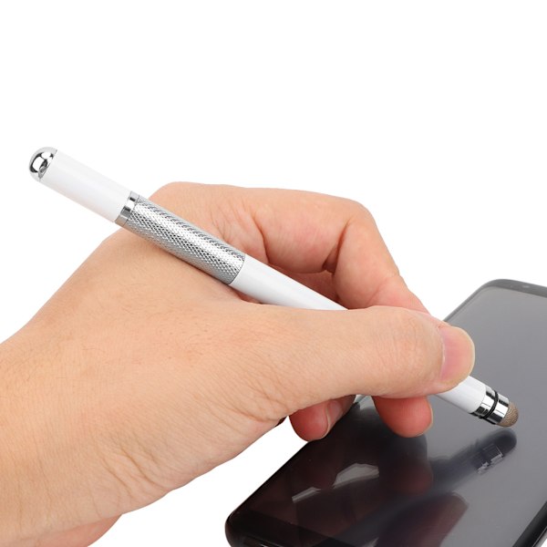 Stylus Pen Touching Screen Writing Pens Metal Capacitive Pen Stationery Gave (Hvid)