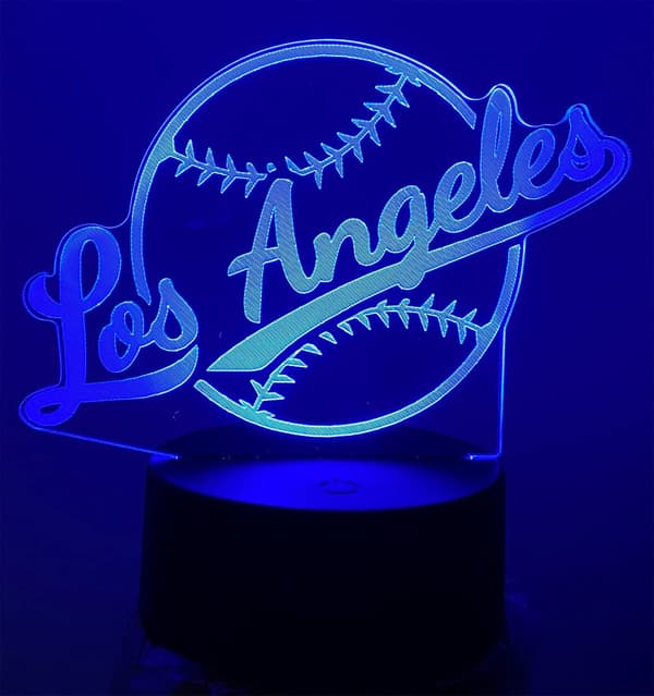3D Baseball New York Nattlampe 3D Illusjonslampe for Gutter G
