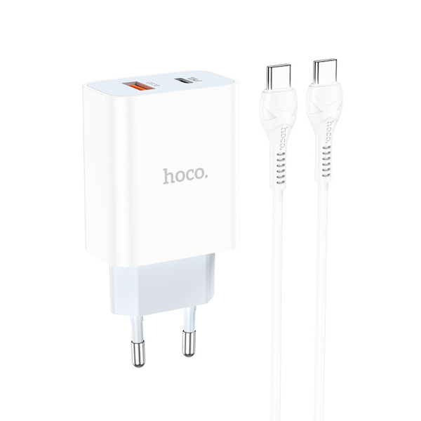 hoco. C97A Europeisk standard PD20W+QC3.0 laddare för iPhone1