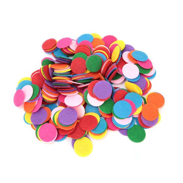 Filt Runde Form Puter Dekorasjon Bryllupsbord Dekorasjon DIY Tilbehør (4cm 200stk)