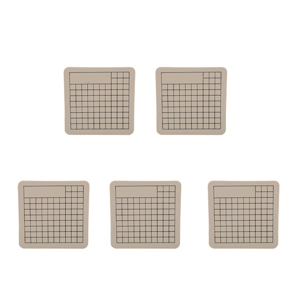 5 stk. skjærebrett i PVC, mini, søte, dobbeltfarget, selvhelbredende skjærebrett for quilting, søm og scrapbooking, 6 x 6 cm