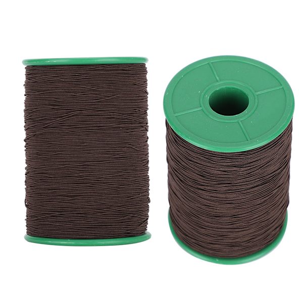 2 ruller elastisk snor perler tråd armbånd halskæde perlefremstilling sort 1mm 350meter/rulle