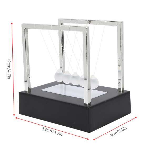 Pendulbold Dekoration Skinnende Håndværk Børn Legetøj Gave Læringsvidenskabeligt Værktøj Bold med Sort Base S