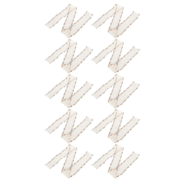 10 meter kantbånd polyester tyl til tøjtilbehør DIY hovedbeklædning hår 2,6 tommer (brun C2 )