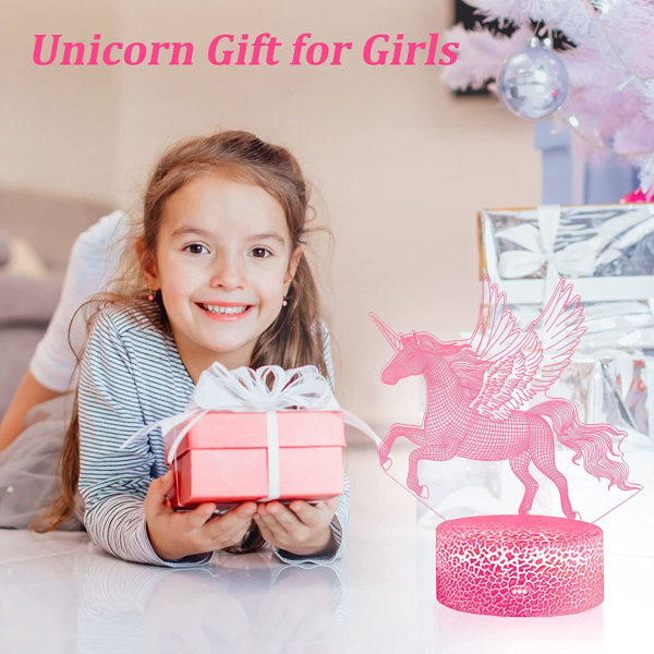 Unicorn Gifts Unicorn Night Light 3D Unicorn Lamp for Kids w