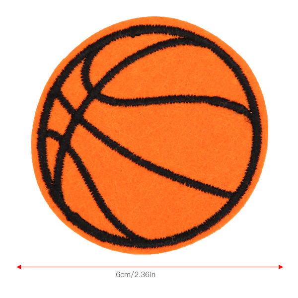 10 stk. kludlap fodbold basketball rugby bordtennis bold form DIY håndlavet syning tøj tilbehør (basketball)