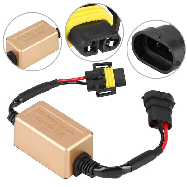 1 Par C16 LED Forlygte Dekoder Enhed Anti-Flimmer Modstande Fejl Canceler