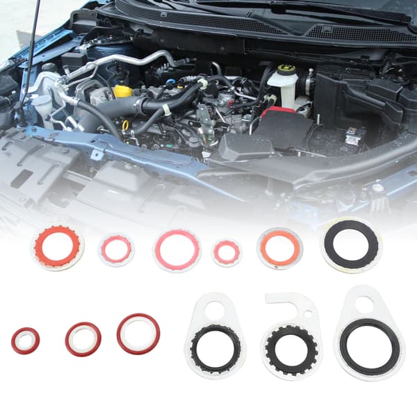 AC-systemkompressorgaspackningstätning Luftkonditioneringskompressorporttätningsskivsats