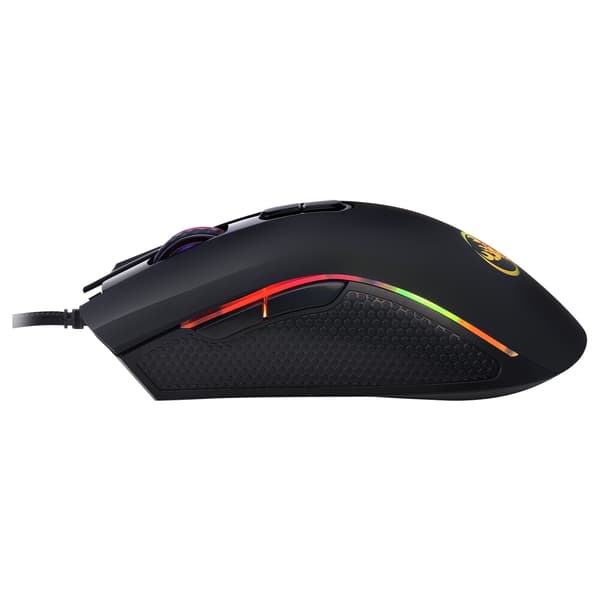 Fargerik lysende gamingmus, kablet gamingmus med fire