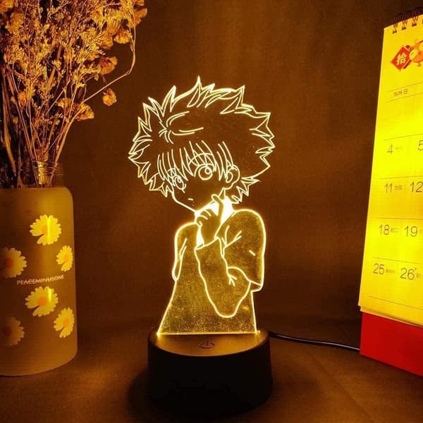 Hunter X Hunter 3D Illusion Natlyslampe med Smart Touch, Ideel Gave til Hjemindretning Børn