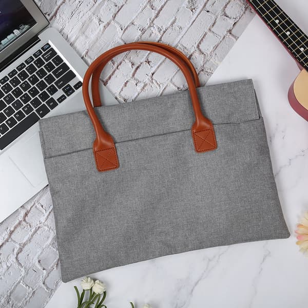 14/15,4 tommer bærbar computer sleeve business slim notebook håndtaske bære etui lysegrå 14 tommer