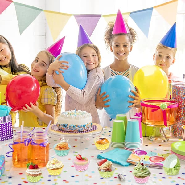 100 st vårpläd cupcakeformar, standard ugnssäkra muffinsbakformar för påskfödelsedags-tebjudningsdekoration