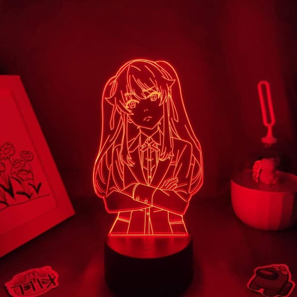 3D Nattlys Illusjon Japansk Anime Dekor LED Kakegurui A