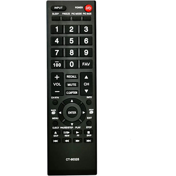 Nyaste universella fjärrkontroll ersätter Toshiba TV-fjärrkontroll fo