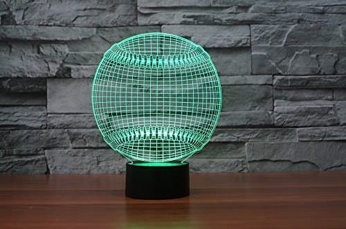 3D Baseball Nattlys Bordlampe 3D Lampe Bordlampe 3D LE