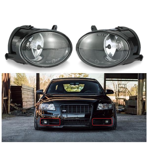 Ett par dimljuslampor för Audi A6 C6 2005-2008, höger och vänster fram