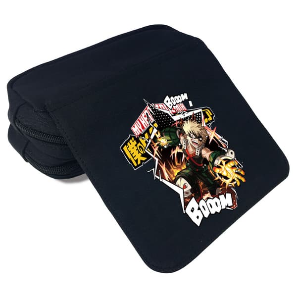 My Hero Academia Canvas Rymlig Dubbelskikts Pennfodral E
