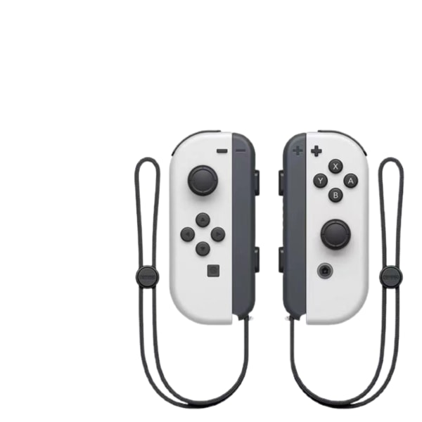 Nintendo Switch Controller Joycon trådløs Bluetooth-spilcontroller fjernbetjening vækning med reb white