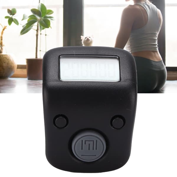 Digital Perler Counter Manuel Ring Form Mini Chanting Tælle Værktøj til Buddhistisk MeditationVisdom Black
