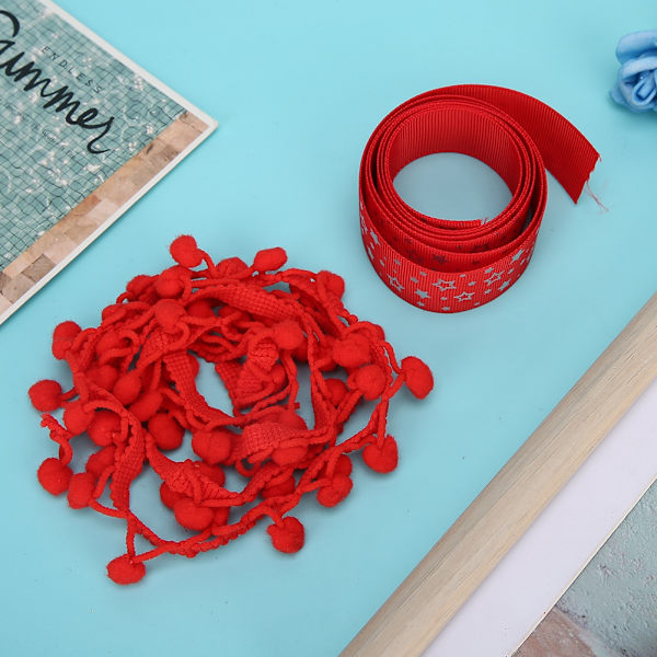 2 st 25 mm band/10 mm bolltryck band DIY presentförpackningsmaterial klädnad prydnad tillbehör Typ 1