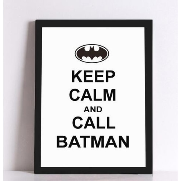 Sort og hvid Superman Wall Art Canvas Print Poster, Simple Fashion Sort og