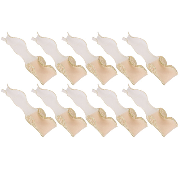 10 metriä pitsi nauhaa 60mm spiraali DIY tarvikkeet hiusten ompeluun koristeluun lahjapakettiin (Kultainen S3 )