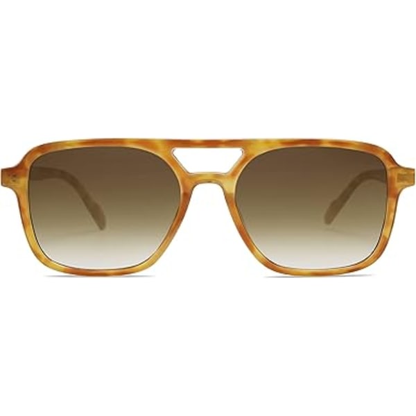 Retro Aviator -aurinkolasit naisille ja miehille, trendikkäät suorakulmaiset naisten ja miesten aurinkolasit SJ2202