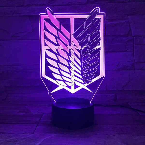 Attack on Titan 3D Anime Lamp Natt Levi Ackerman Illusion N