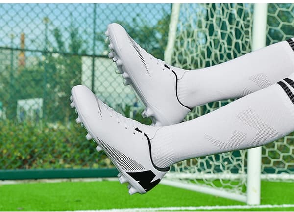 Fotballsko for menn og kvinner, innendørs og utendørs, for store gutter, AG/FG White 35