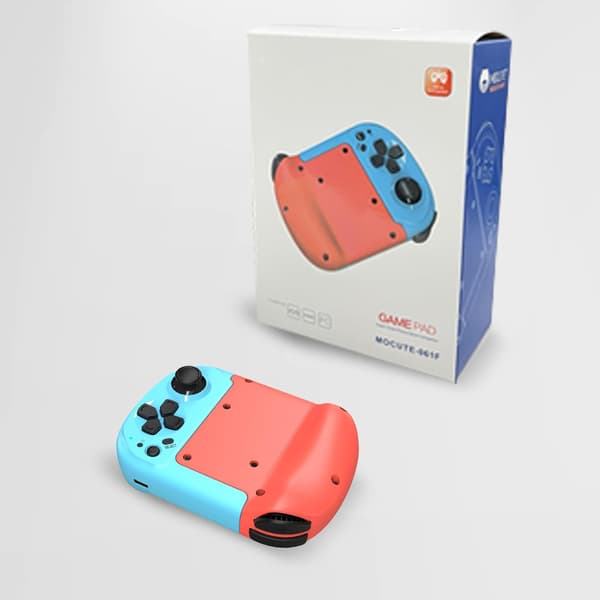 Mobil Gaming Controller til iPhone, Android, PC, Direct Play, Bærbar Mini Bluetooth Controller Gamepad Joystick med Magnetisk Opbevaring til iPhone 1 Blue+Red