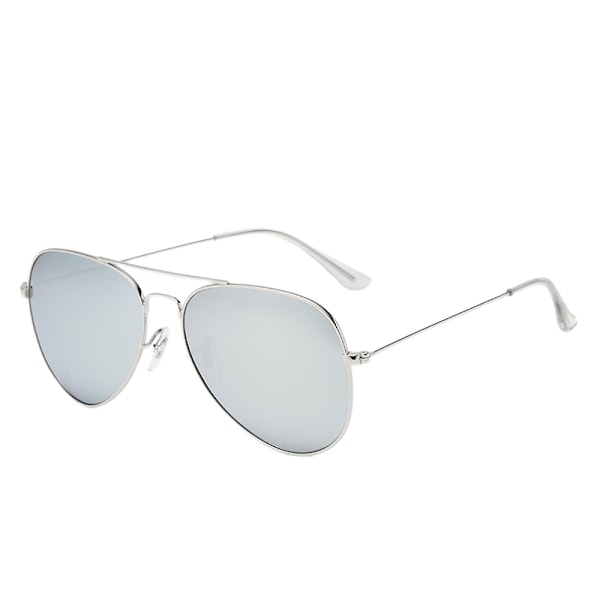 Polariserade Aviator Solglasögon för Män Kvinnor Metall Flat Top Su