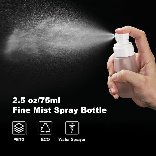3-pack 2,2 oz läckagesäkra finfördelande sprayflaskor – påfyllningsbara för parfym, eteriska oljor, hår- och ansiktsmist