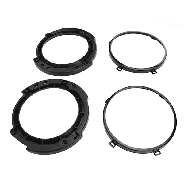 7 tommer rundt forlygte monteringsbeslag ring sæt med forlygte metal ring sort udskiftning til Jeep Wrangler JK 2007 til 2017