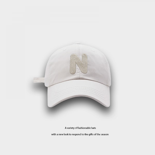 Hatt Brev Broderad Justerbar Baseballkeps Brown