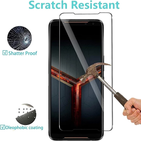 4kpl karkaistu lasi Asus ROG Phone 3 Strix 2.5D 9H suojaava läpinäkyvä näytönsuojakalvo