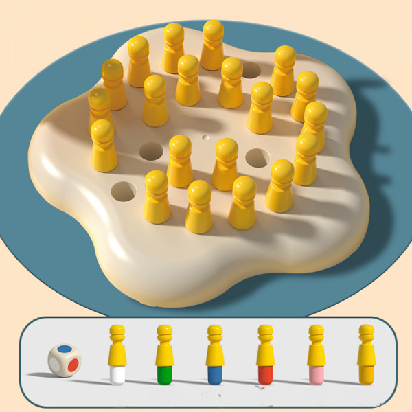 Træ Memory Match Stick Skakspil, Sjovt Blokbrætspil