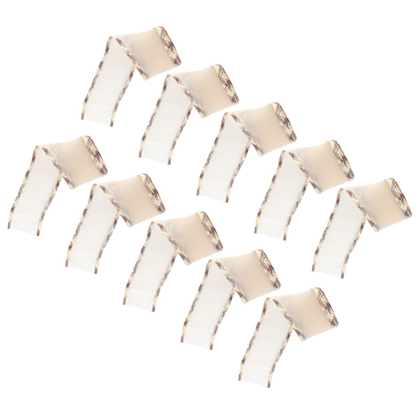 10 meter kantbånd polyester tyl til tøjtilbehør DIY hovedbeklædning hår 2,6 tommer (brun C2 )