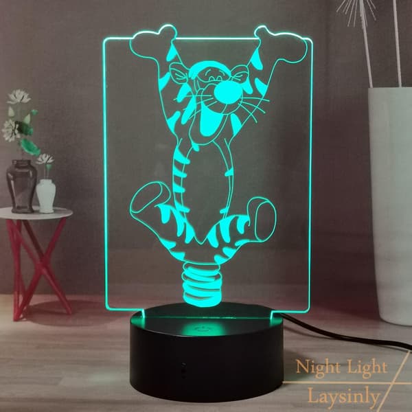Tussi Anime Nattlys, Ole Brumm 3D Nattlys LED Seng