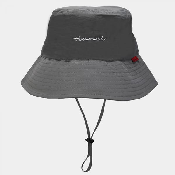 Fiskehattar Vindtäta UPF50+ UV-skydd Hink Strand Mes Dark Gray