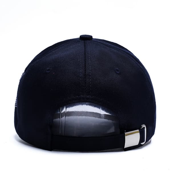 Solhatt broderte bokstaver peaked cap baseball cap utendørs Blue