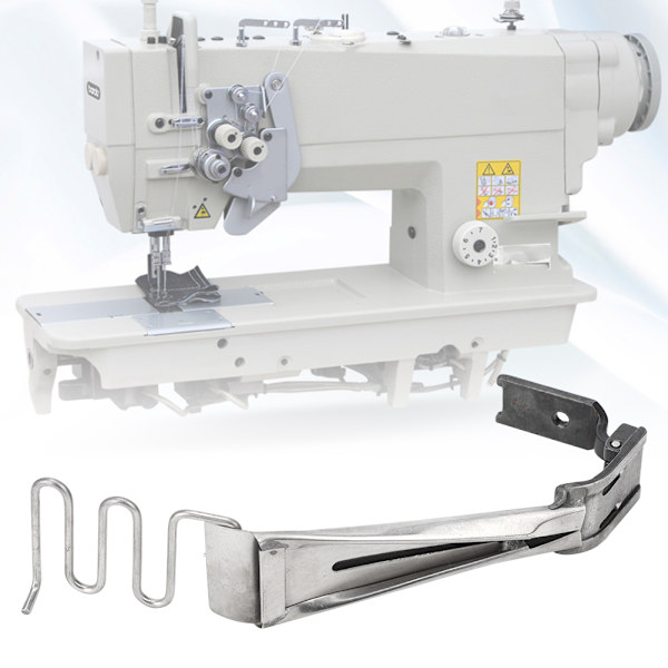 Hem Presser Foot med Binder Dubbel Nål Sy Maskin Rullad Fåll Mapp 5/16 Binder 3/16 Presser Foot