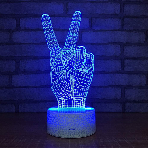 3D Piratskepp Nattljus 3D LED Nattljus Bord Skrivbord Opt