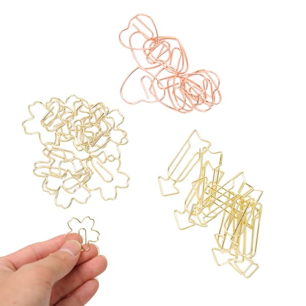 30 stk. Sakura hjerteformet papirclips - søde papirclips til kontor, skole og studerende
