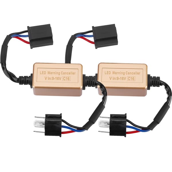 2 stk. H4 9003 LED Forlygte Dekoder Anti-Flimmer Modstand Fejl Advarsel Canceler