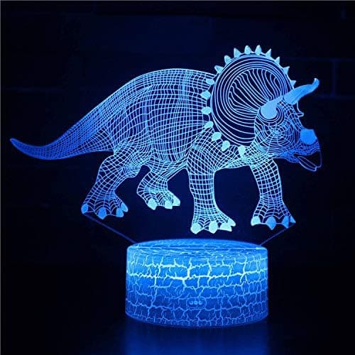 3D Illusion Natlampe Superhelt Tre Mønstre 16 Farver Ch
