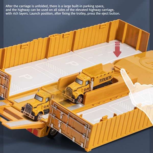 Alloy Engineering Vehicle Simulation Excavator Crane Transp